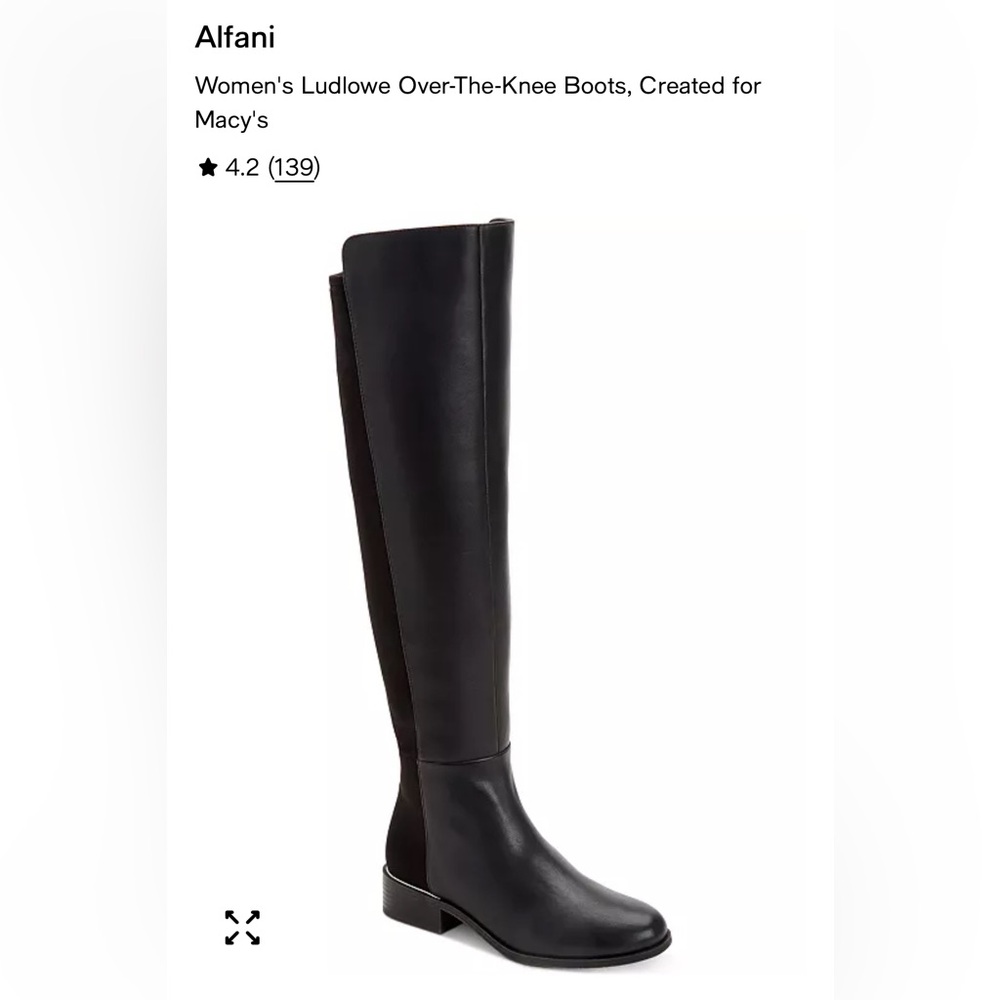 Alfani Black Over the Knee Boots